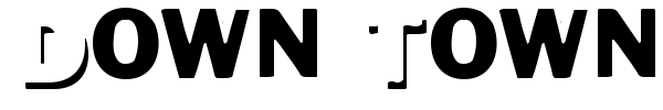 Down Town Auto font preview